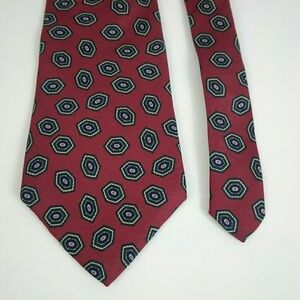 Executive Collection Red Blue Diamond Silk Tie